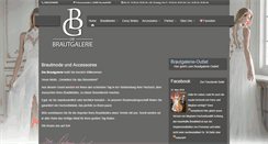 Desktop Screenshot of die-brautgalerie.de