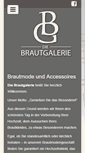 Mobile Screenshot of die-brautgalerie.de