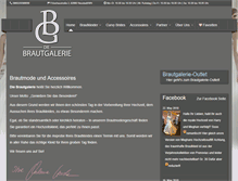 Tablet Screenshot of die-brautgalerie.de